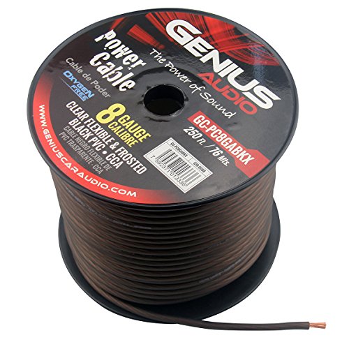 Genius GC-PC8GABKX 8 ゲージスピーカーケーブル PVC ロール ブルー 250フィート
