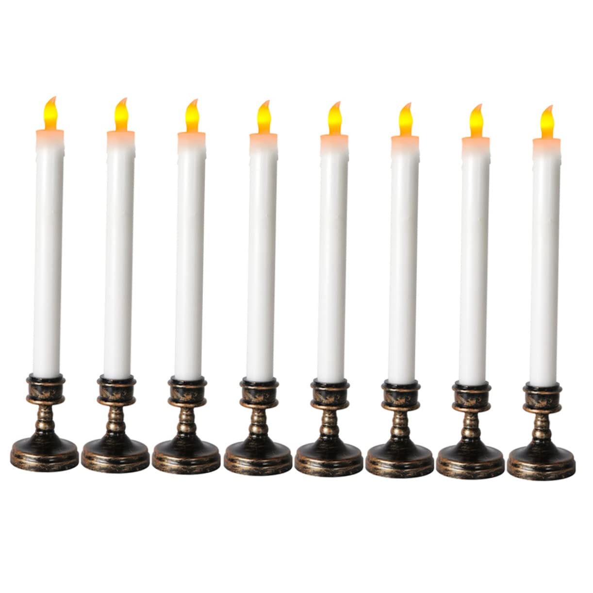 EXCEART 8pezzi Candele Led Senza Per Decorazioni Di Natale e Matrimoni Di Candele Elettroniche Con Base Per Eventi Interni Ed Esterni
