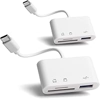 Vista 1 de [Paquete de 2] Lector de tarjetas SD para Android, adaptador de tarjeta micro SD a USB, lector de tarjetas SD USB C para lector de tarjetas