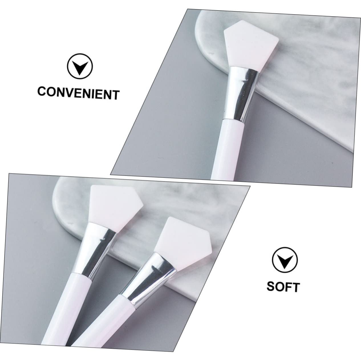 Housoutil 24pièces Brosse Silicone Pour Masque Facial Applicateur De Soins De Peau Pour Pinceaux Cosmétiques De Maquillage Pour Masques De Et Traitements Visage