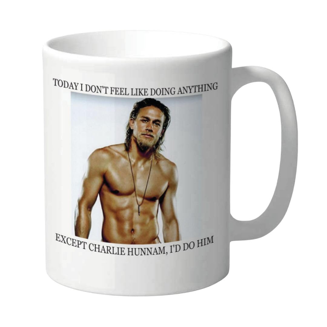 Cheeky Chops White Funny Charlie Hunnam Mug, 11Oz