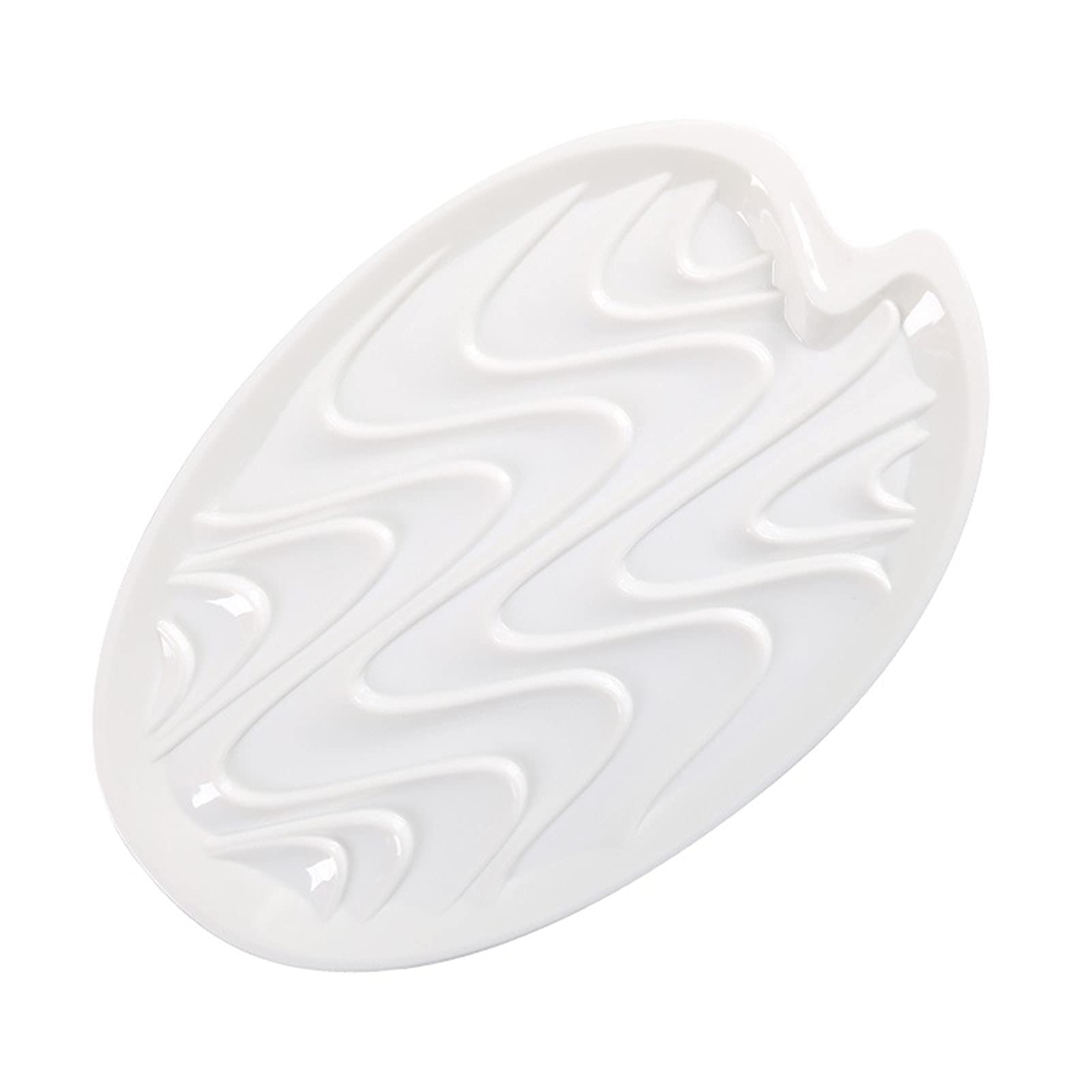 Paint Palette, Wave Pattern Paint Mix Palette ABS for Watercolor Gouache