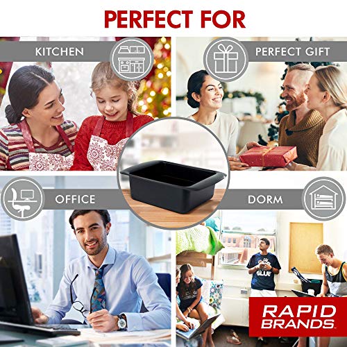 Rapid Ramen Cooker | Microwave Ramen in 3 Minutes | Perfect for Dorm, Small Kitchen, or Office | Dishwasher-Safe, Microwaveable, BPA-Free (Black 2 Pack) - Thumbnail 6