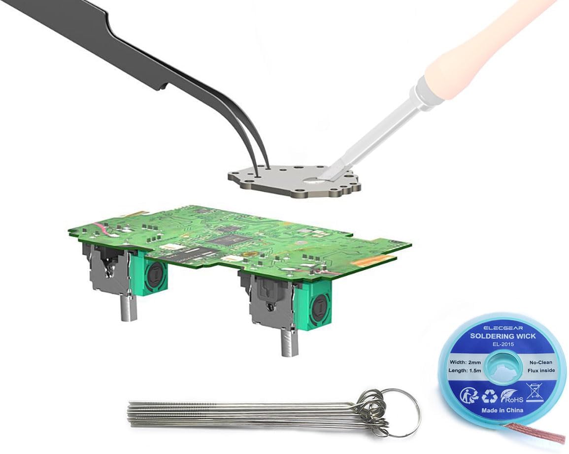ElecGear Joystick Desoldering Kit, Desolder Analog Stick off Controller
