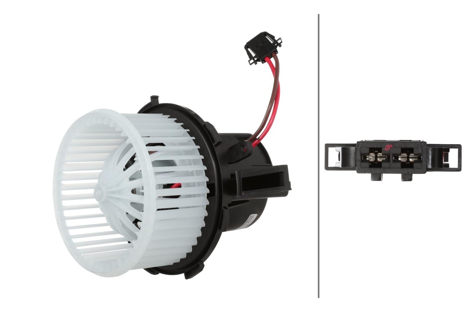 HELLA 8EW 366 400-311 Pulseur d'air habitacle - 12V - 198W