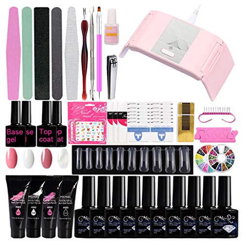 Practical Portable UV Lamp LED Dry Nail Kit Manicure Nail Tool Set 15Ml,Professional Manicure Set