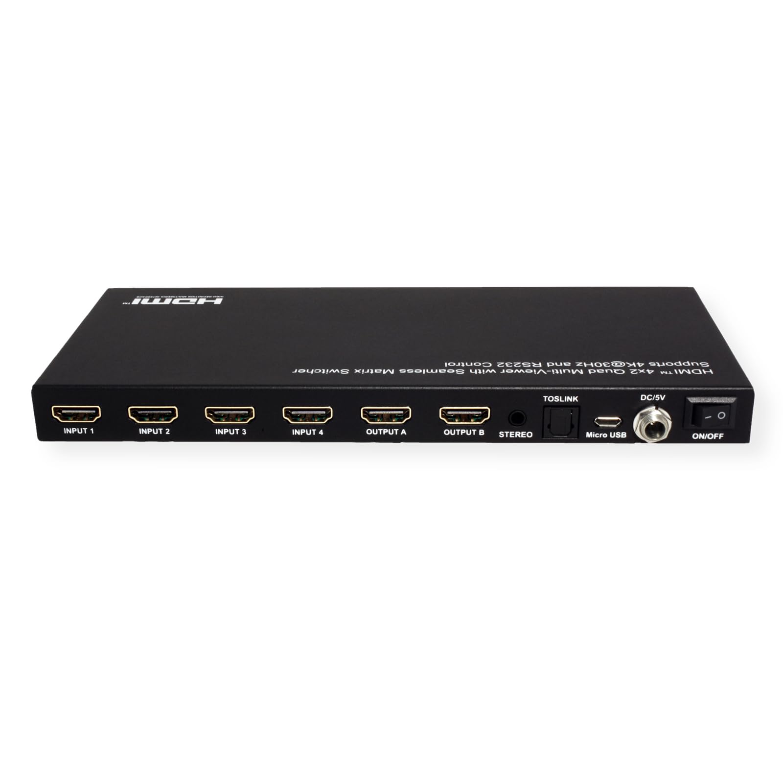 VALUE Przełącznik HDMI Matrix, 4 x 2 Quad Multi-Viewer, płynne przełączanie