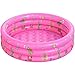 FANIER Piscina Hinchable para niño, Redonda Piscina Inflable Hinchable bañera Hinchable para jardín, 3 Cámara de Aire Individuales, 100 cm de diámetro, 38 cm de Altura,Rosa
