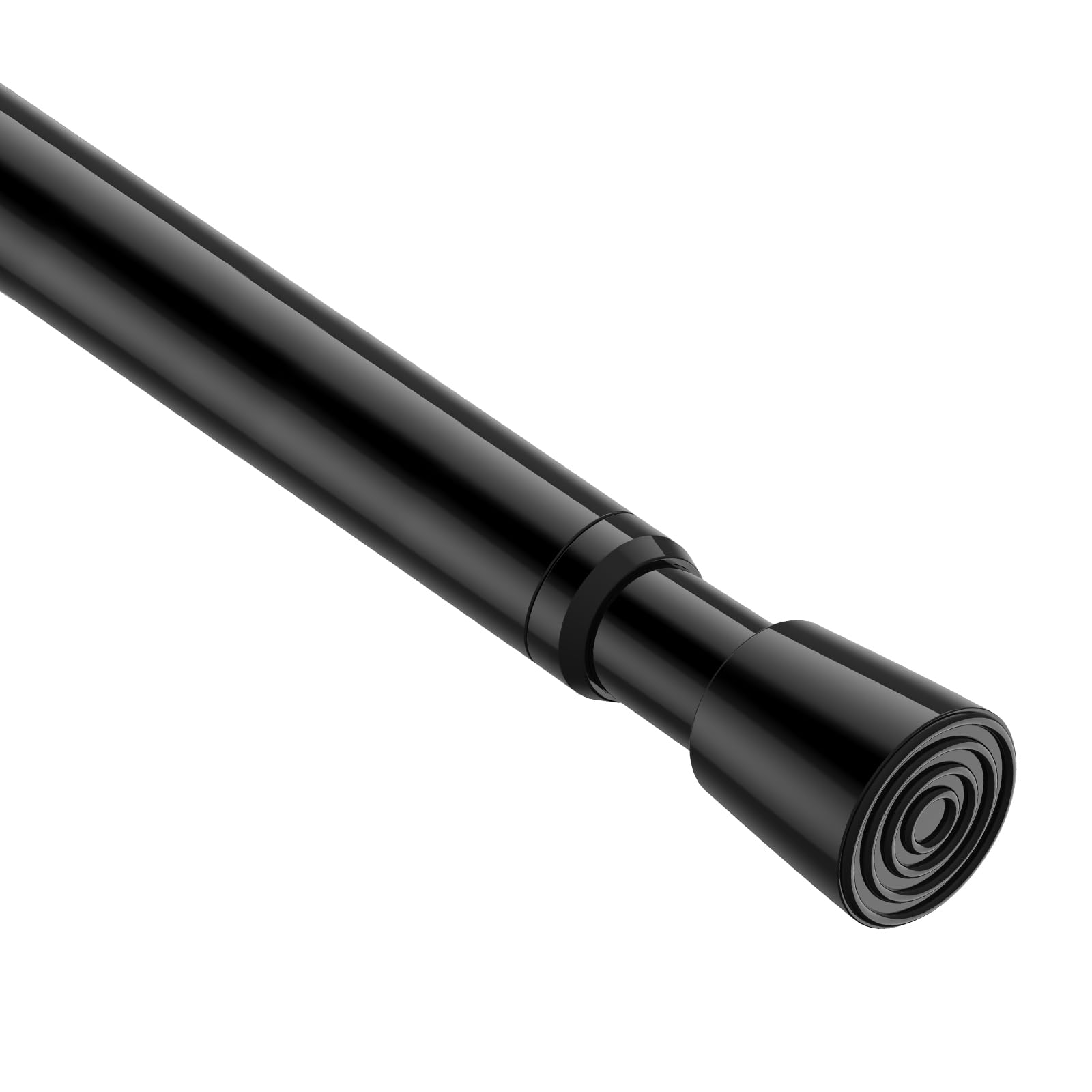 Aizesi 1 StüCk Gardinenstange Ohne Bohren 82-150cm，5/8 Durchmesser, Teleskopstange Vorhang, Schwarz Gardinenstange Zum Klemmen - Teleskopstange, Duschstange & Kleiderstange