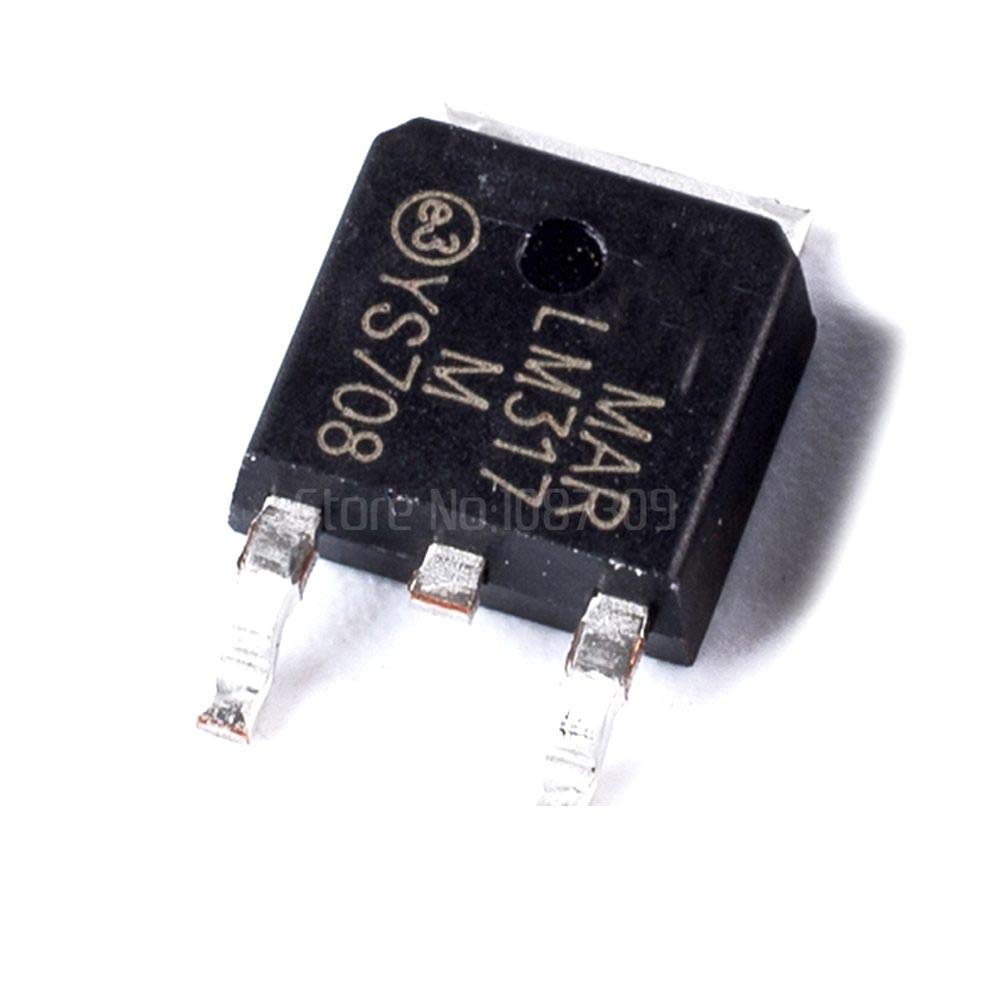 Reland Sun LM317M Spannungsregler IC – 10 Stück, SOT252/TO-252 SMD, Einstellbar, 1,2–37 V