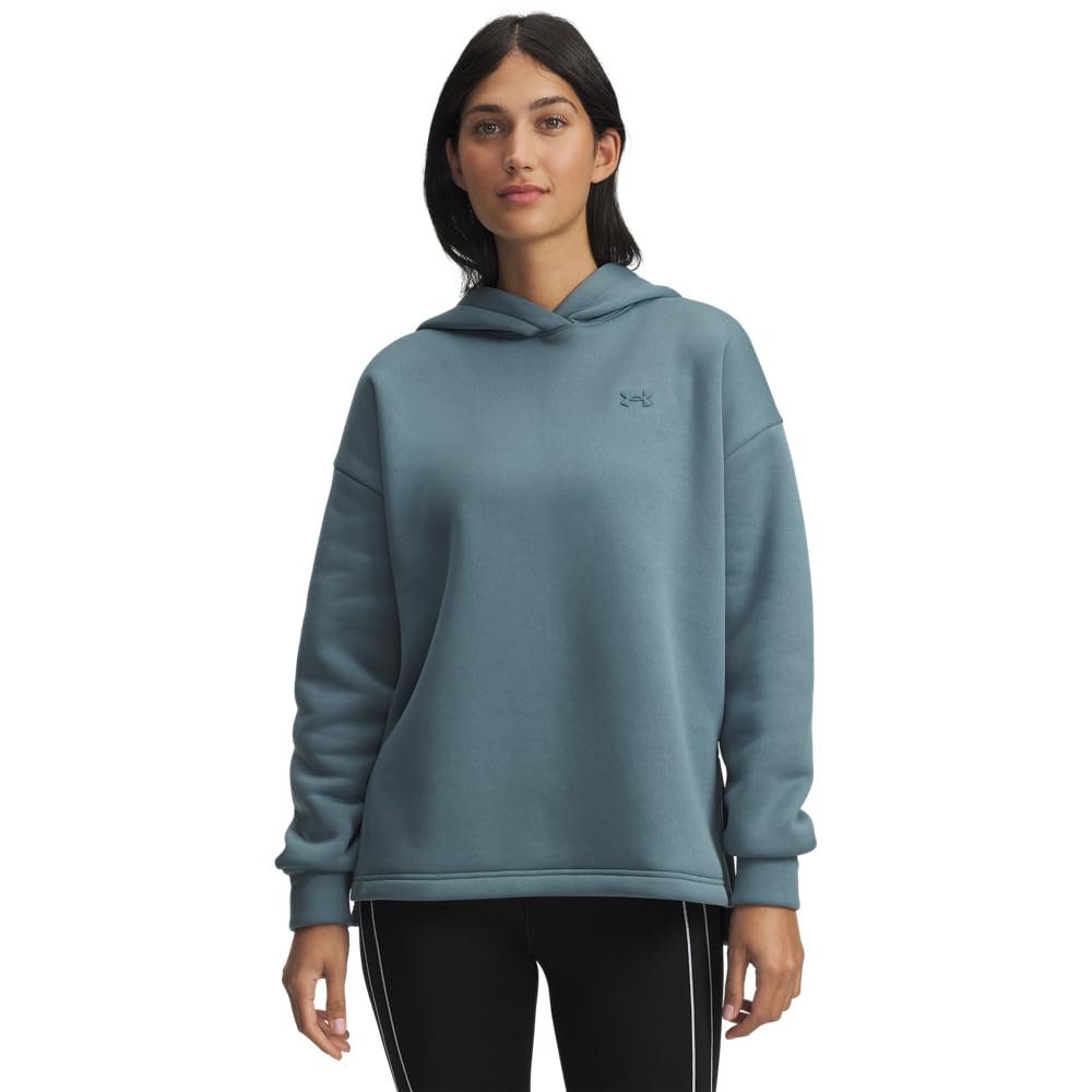 Under Armour Women's Armour Fleece Hoodie, (587) Jasper Blue / / Jasper Blue, Medium