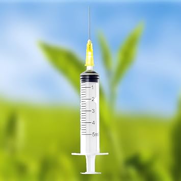 LKB 4pcs 5ml Syringe with needle for Experiments Industrial Use For Ink Bottle Refill Cartridge Pen Ink Refilling-US (4PK)