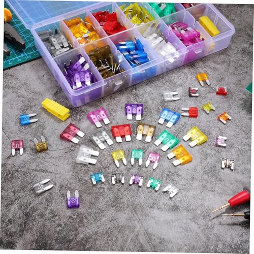Kit completo de fusibles para automóvil PRETYZOOM, 330 piezas, fusibles micro fáciles de reemplazar, amplia compatibilidad con vehículos miniatura 3