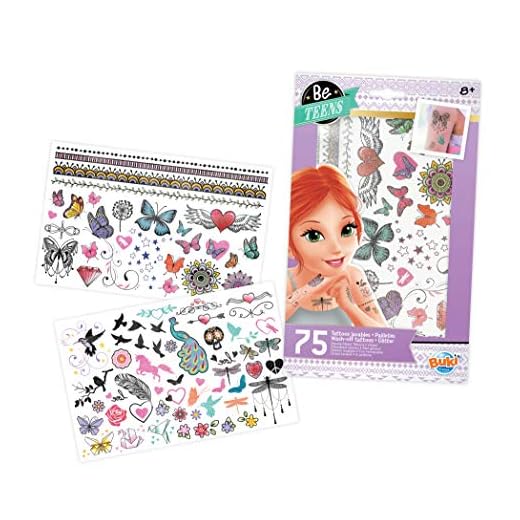 Buki - TA004 - 75 tatouages pailletés