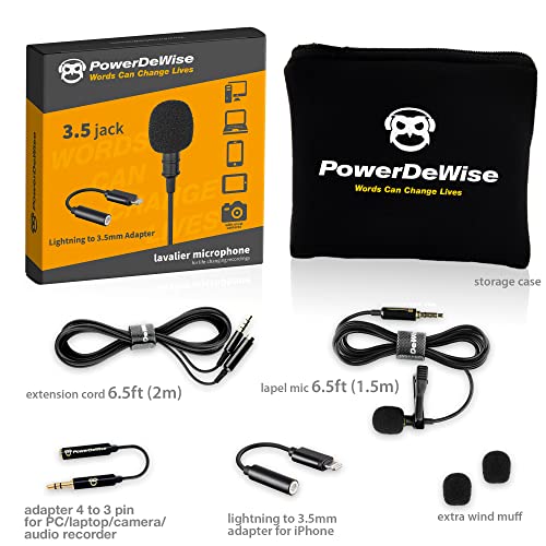 Professionelles Lavalier-Mikrofon mit Adapter, kompatibel mit iPhone – Ansteckmikrofon für iPhone 5 6 7 8 X 11 Pro Max… - Image 4