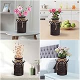 Belle Vous Rustic Metal Flower Vase - 11.3 x 19cm / 4.45 x 7.48 Inches - Galvanized Vintage Shabby Chic Farmhouse Milk Bucket - Primitive Decorative Pitcher Jug for Home/Wedding Decor & Garden Flowers - Image 6