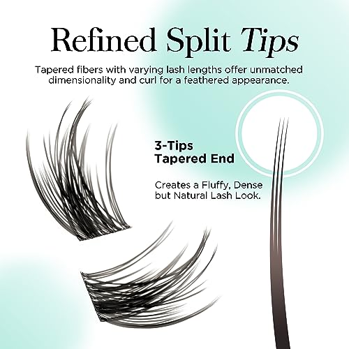 BEYELIAN Cluster Lash Extensions RE-12, Sparkling-D+ - Image 2