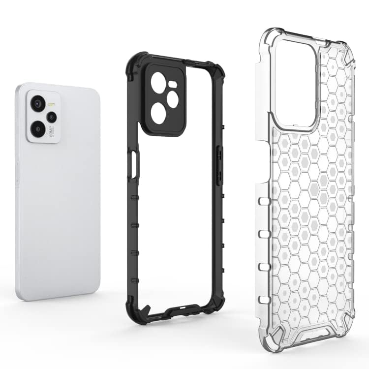 Image of Prime Retail Hard PC Back Case Cover for Realme C35 Anti Slip Ultra Thin Shockproof Reinforced Corners (Transparent)