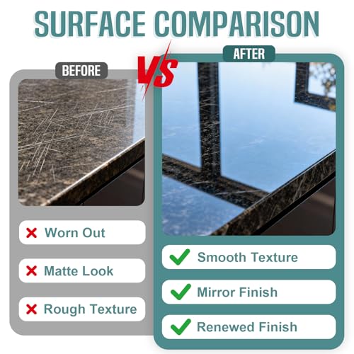 11 PCS 4 Inch Diamond Polishing Pads Kit Wet/Dry 50-10000 Grit for Concrete Stone Edge Granite Tile Marble Rock Countertop Quartz for Drill Grinder Polisher