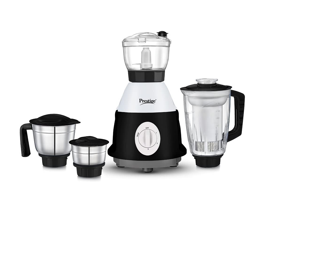 Prestige Atlas Terra 750 W Juicer Mixer Grinder (4 Jars, Black and White)-image-6