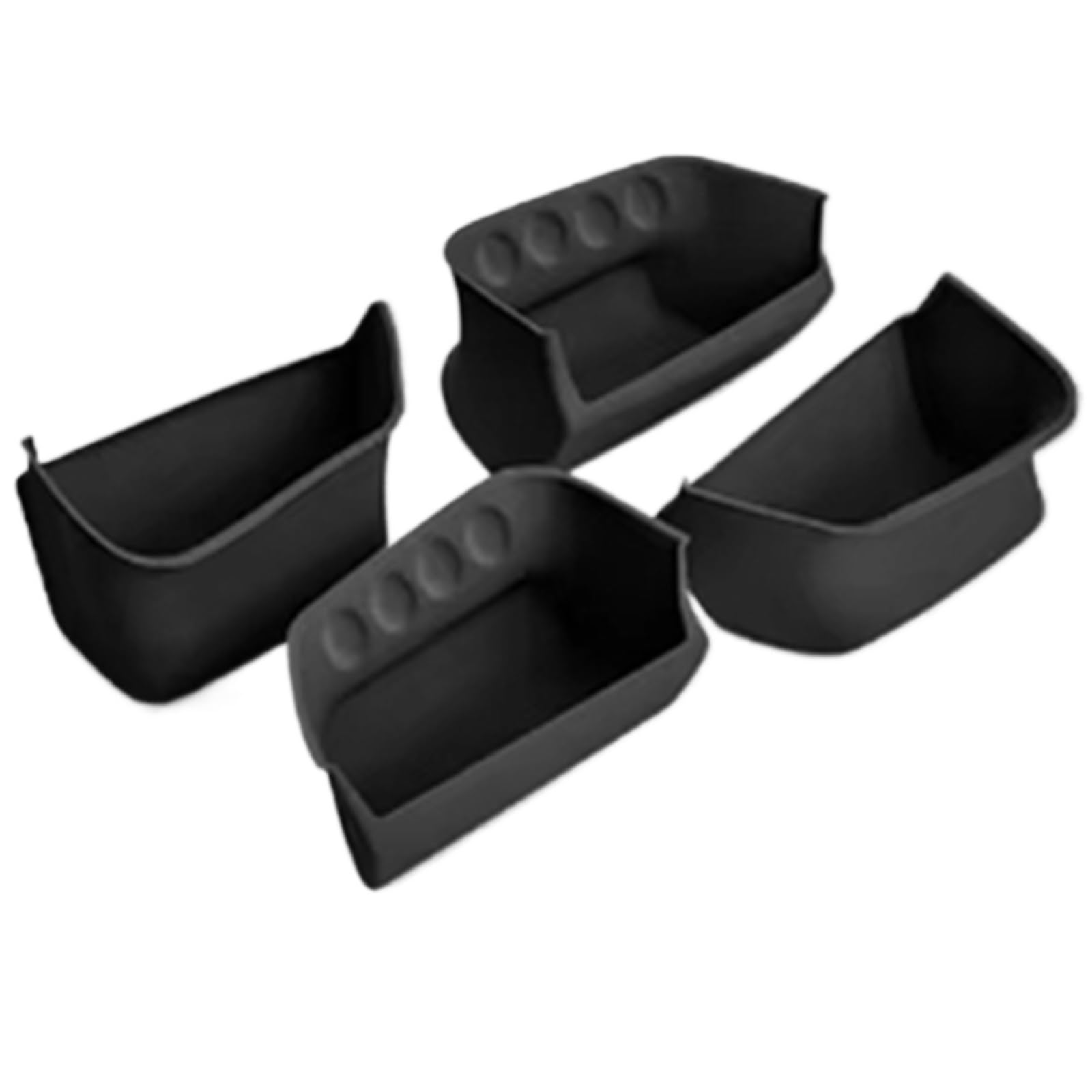 HNDZCYSMGS Boot Organiser Compatible With Volvo XC60 2026 Door Armrest Storage Box Silicone Waterproof Pad Automotive Supplies Interior Modification(Black)