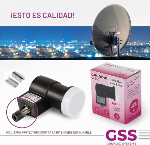 Miniatura 3 de Gss Single Lnb Para Antena Parabólica Para 1 Participante, Lnc Digital De 1 Compartimento Con Filtro Lte, Recepción Full Hd 4k Hdtv, Para Receptor De Satélite, Antena Satélite Ayuda Para Enroscar