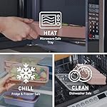 Bentgo Prep - 20-Piece 2-Compartment Reusable Meal Prep Containers with Lids, PFAS & BPA Free Materials, Durable, Microwave, Freezer, & Dishwasher Safe To Go Food Storage (Rose Gold) - Image 5