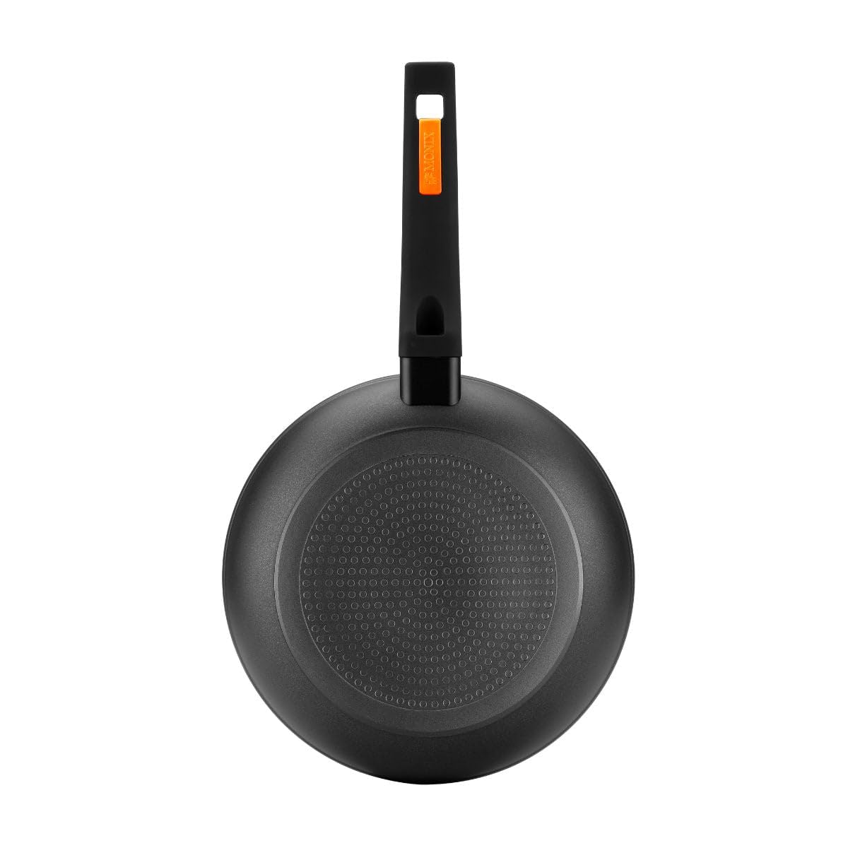 MONIX Fuego | Set 3 sartenes 20-24- 28 cm, aluminio forjado, antiadherente bicapa, sin PFOA, mango baquelita, apta para todo tipo de cocinas incluida inducción