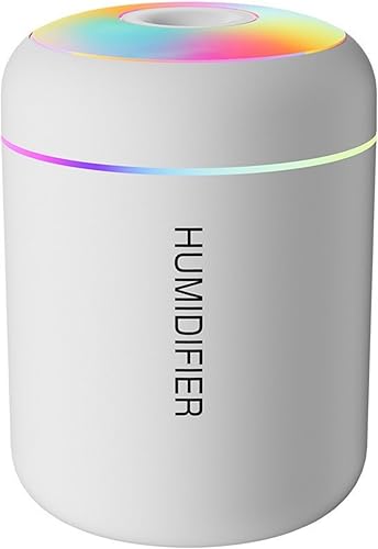 Humidifiers for Bedroom Aroma Diffuser Colorful Portable Small Humidifier for Aromatherapy, Suitable for Desk Bedroom Office Travel, Quiet Operation