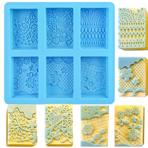 Silicone Soap Molds, 3D Detailed Flower Soap Mold,