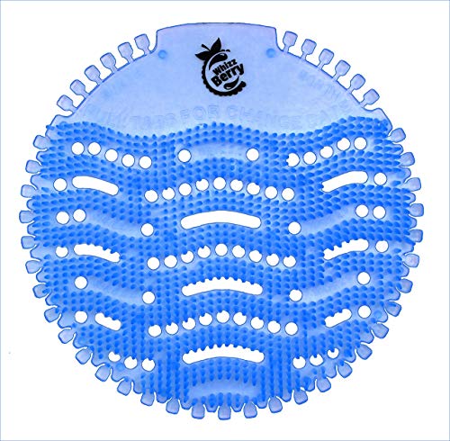 Urinario Protector Whizz Berry Azul (Pack de 10) - indicador de cambio y protector de salpicaduras para cada urinario y retrete de pared