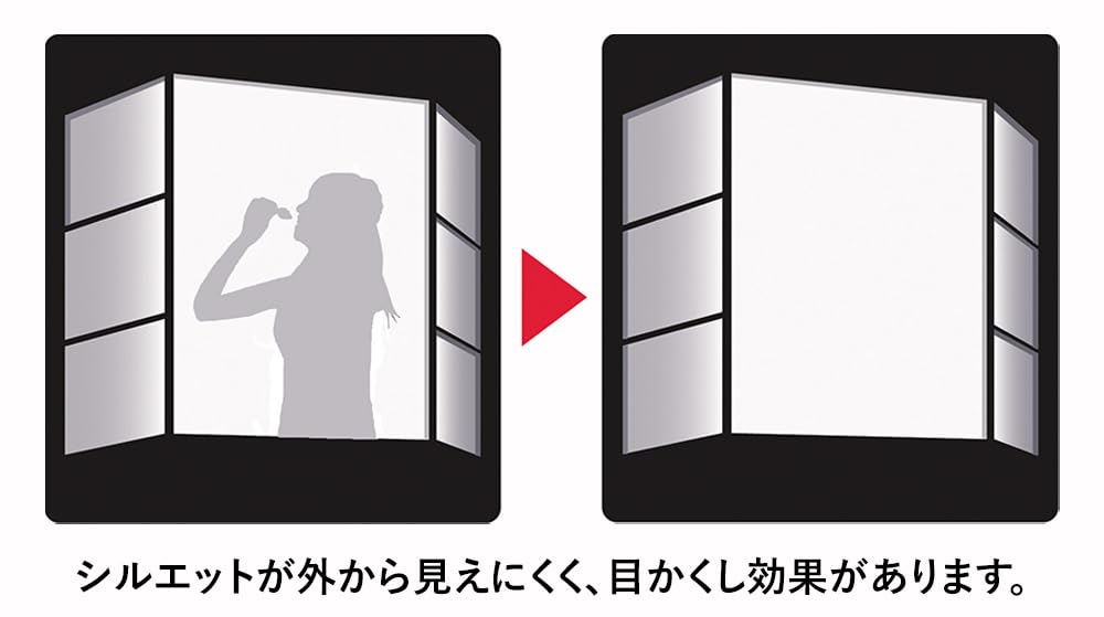窓　目隠し　シルエット防止 Amazon | アサヒペン 窓用フィルム 目かくし用シート 幅46cm×長さ90cm