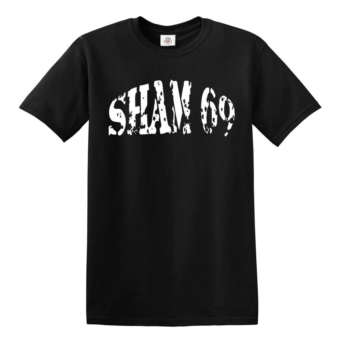 Punk Skull Biker Glam Rock Band Irish Punk Stiff Rock Sham T-Shirt Top (Black, XXL)