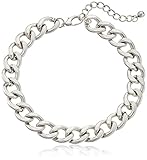 Large Chain Link Collar Necklace, 17