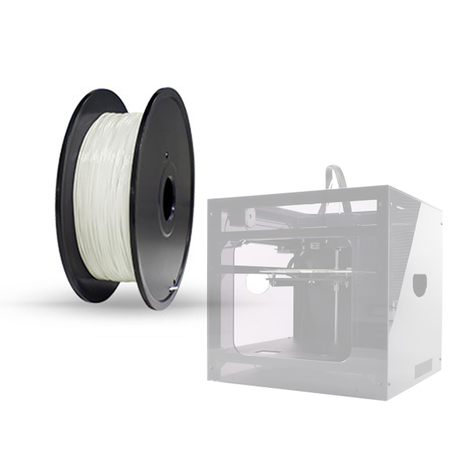 3D Drucker Filament, flexibles TPU Filament, 1, 75 mm Spule, Maßgenauigkeit + / 0, 03 mm, 0, 8 kg Spule (1, 76 lbs), flexibles TPU, schwarz