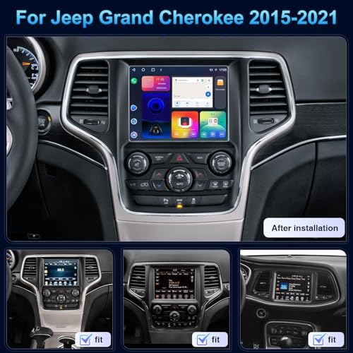 2+64G Car Radio for Jeep Grand Cherokee 2015 2016 2017 2018 2019 2020 2021 by IKASEFU - Used condition - Image 3