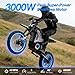 Malzahar Electric Dirt Bike for Adults Teens, Peak 3500W Mid-Mount Motor, 48V 23.4AH Removable Battery Max 40MPH, 60-Mile Range, Dual Hydraulic Brakes & Full Suspension Electric Motorcycle (Silver)