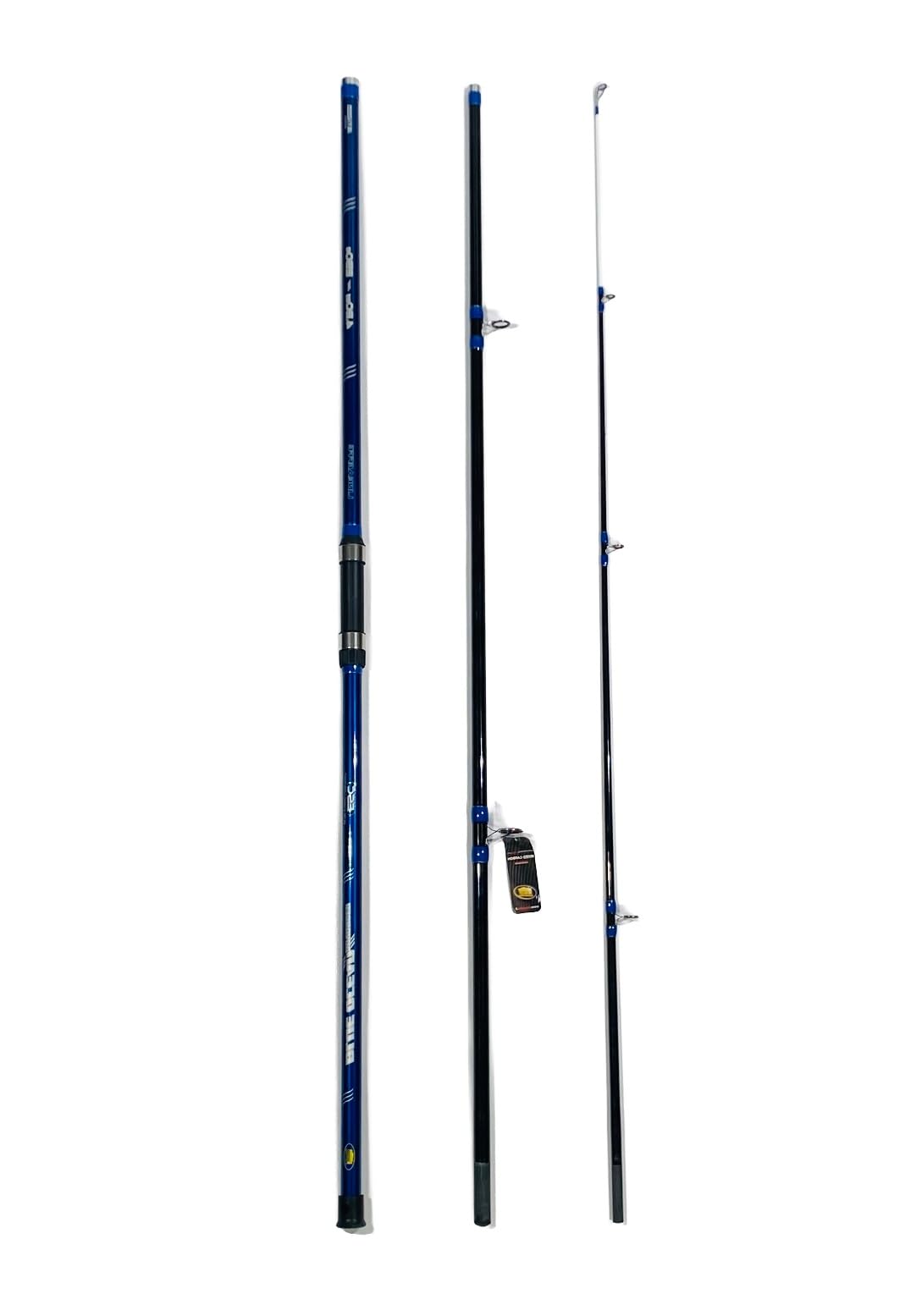 A&M Angelsport Brandungscombo 4,20m / bis 250g + Weitwurfrolle + Schnur Surfcombo Set
