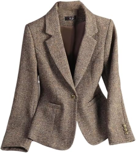 Generico Elegante Blazer in Tweed con Scollo A V...
