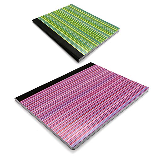 Emraw Fashion Design Composition Book College Ruled Paper 100 Sheet Office Dairy Note Books Journals Meeting Notebook Hard Covers Pack Of 6 Writing Book For School #TOP2