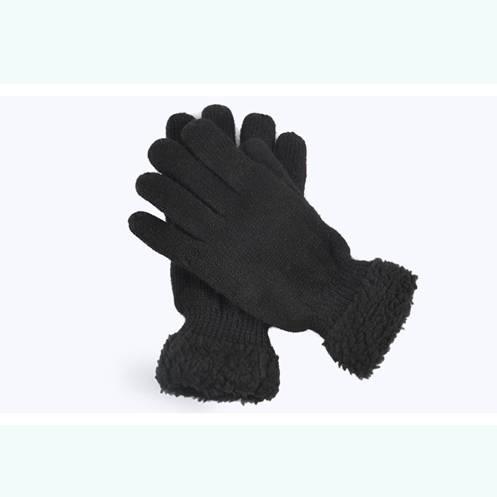 Guanti di lana spessi Equitazione Cinque-Finger cotone Moto Guanti invernali Lana calda e fredda Outdoor Guanti (Colore: A)