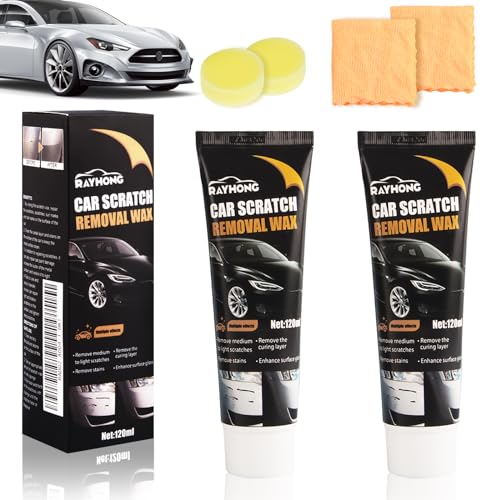Reparador Arañazos para Coche Cera* 2 Piezas, XiXiRan Car Scratch Remover, Kit Profesional...