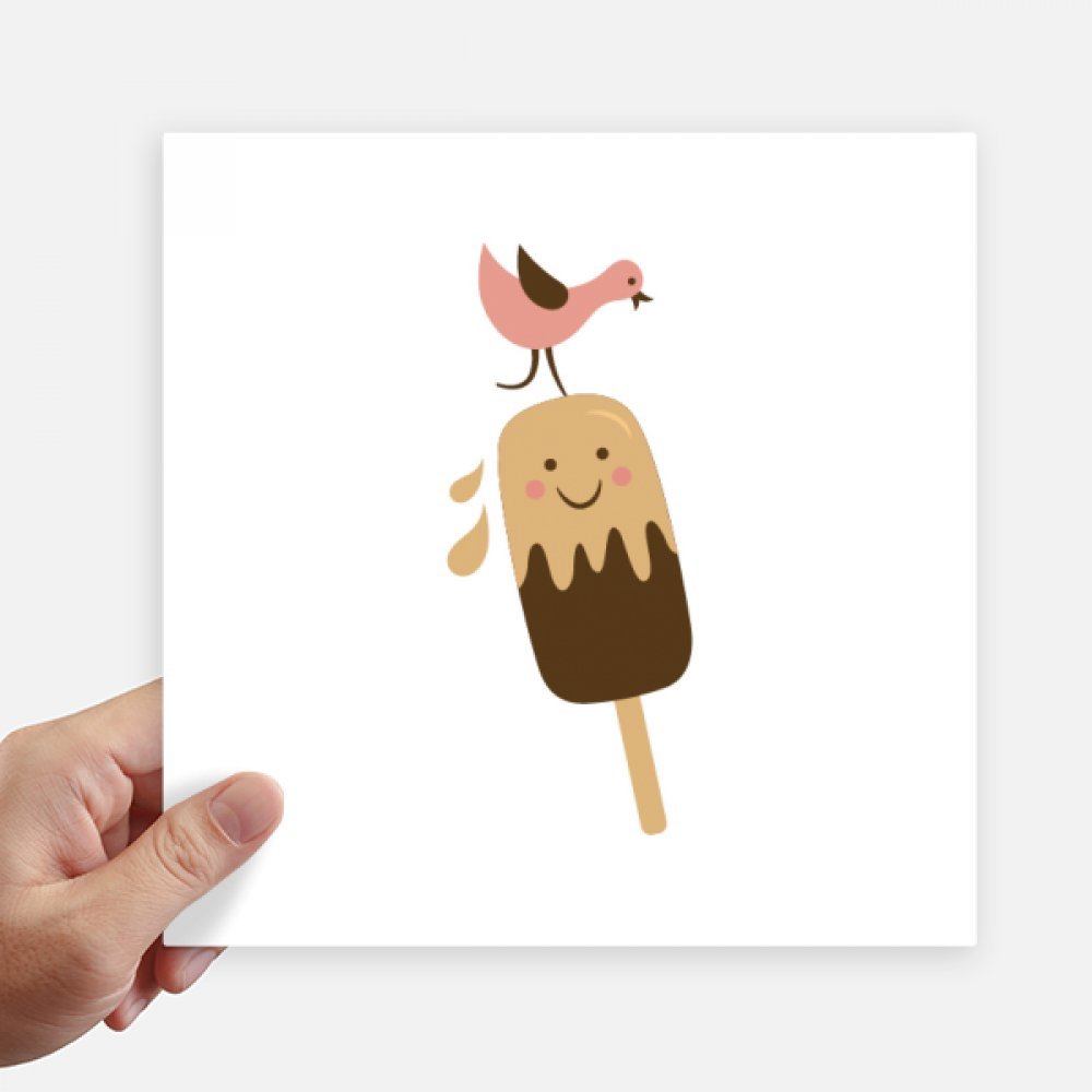 Oiseaux chocolat doux decalque visage crème sticker mural pc moto 4pcs