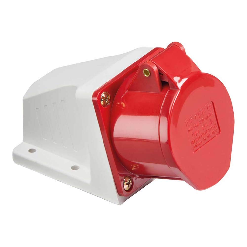Knightsbridge IN0019 Angled Surface Mount Socket, 3P+N+E, 415 V, IP44, 16 A