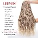 Leeven 6 Packs Pre-Twisted Passion Twists Synthetic Crochet Hair Extensions 15 Roots/pack 22 Inch Ombre Crochet Passion Twist Braiding Hair Curly Ends Twist Hair Ombre Color