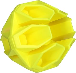 BIRCHWOOD CASEY Ground Strike Hex Target Ball for Outdoor Shooting - Durable Long-Lasting Highly Visible Yellow 6