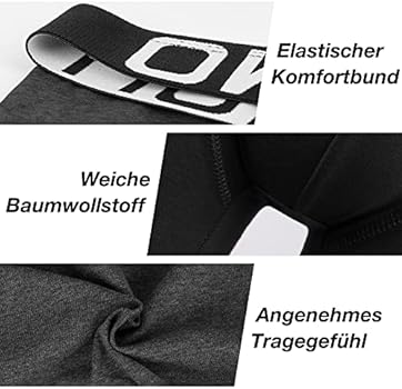 L&K Set van 8 of 12 boxershorts voor heren, van katoen, met voordeelverpakking, maten M-5XL, zwart, meerkleurig, comfortabele pasvorm, zonder kriebelende etiketten, 1117D set van 8, 3XL