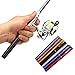 Lixada Pen Premium Mini Pocket Collapsible Fishing Pole Kit Telescopic Fishing Rod + Spinning Reel Combo Kit 1M / 1.4M / 1.8M / 2.1M