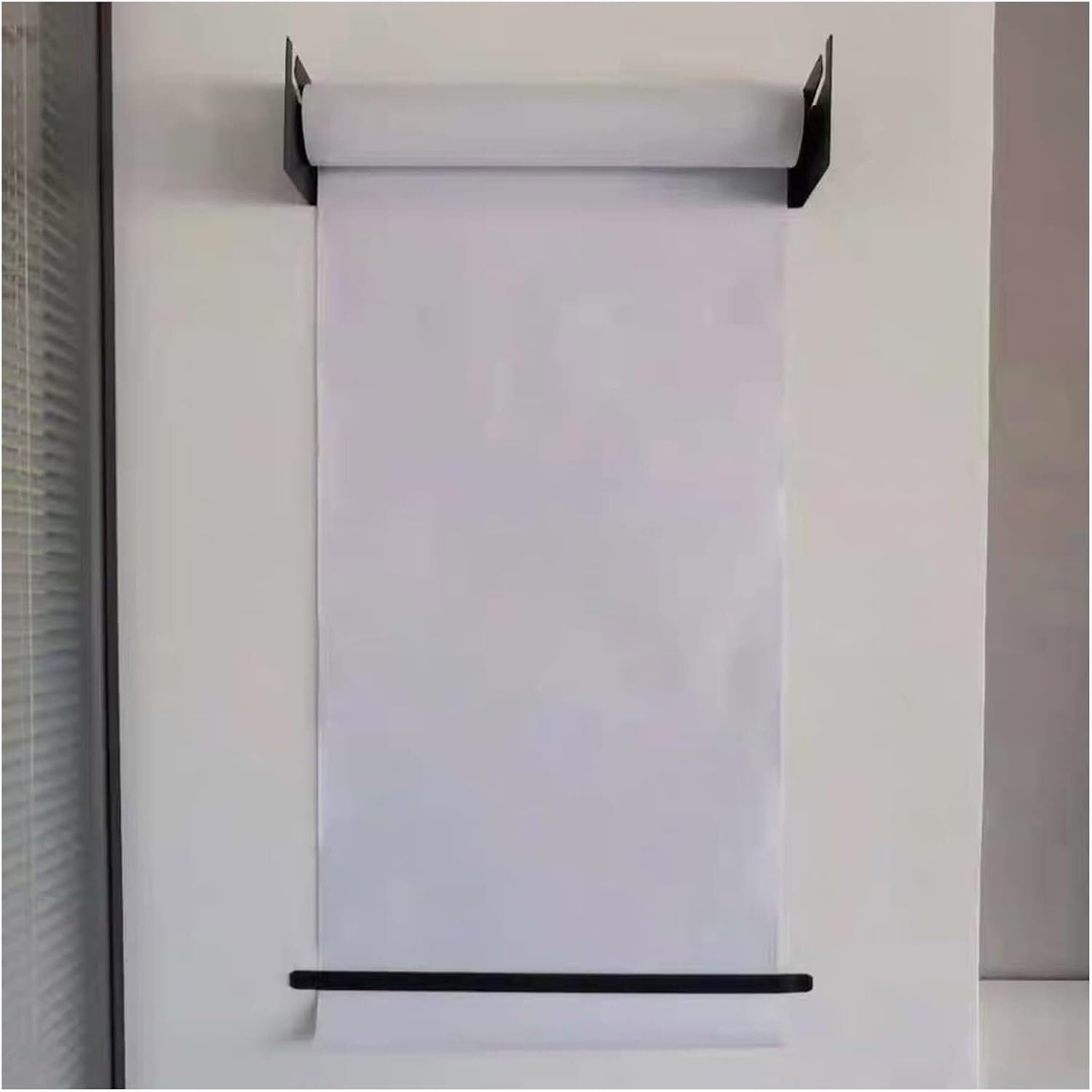 Distributeur de rouleau de papier mural 97cm avec recharge blanche 50m