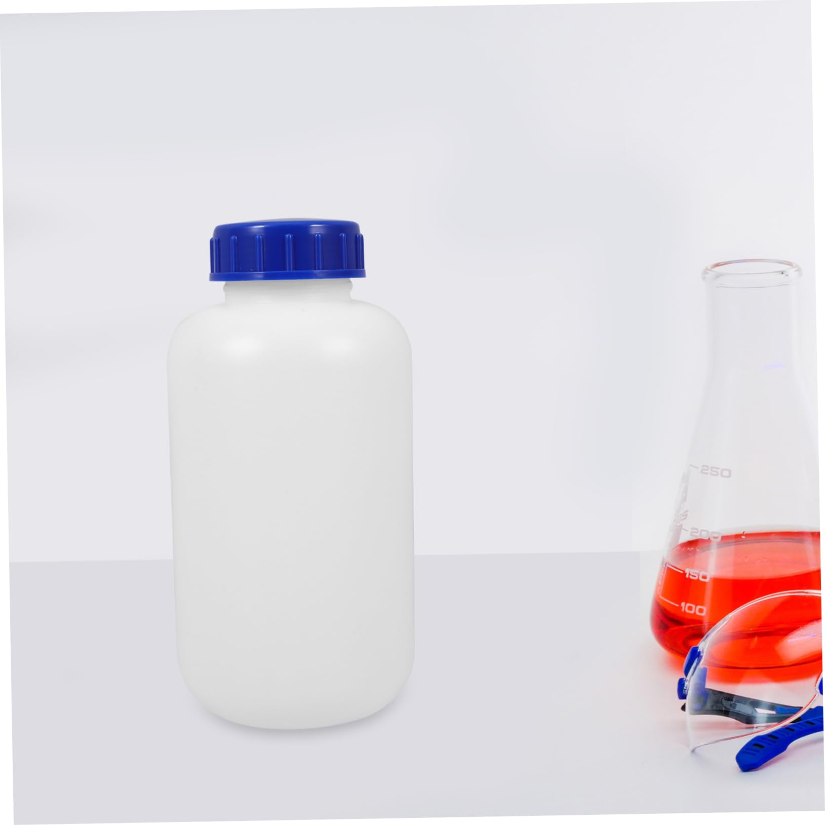 ULTECHNOVO 9pièces Bouteilles De Réactif Flacons Transparent Avec Couvercle Étanche Pour Laboratoire Et Applications Industrielles
